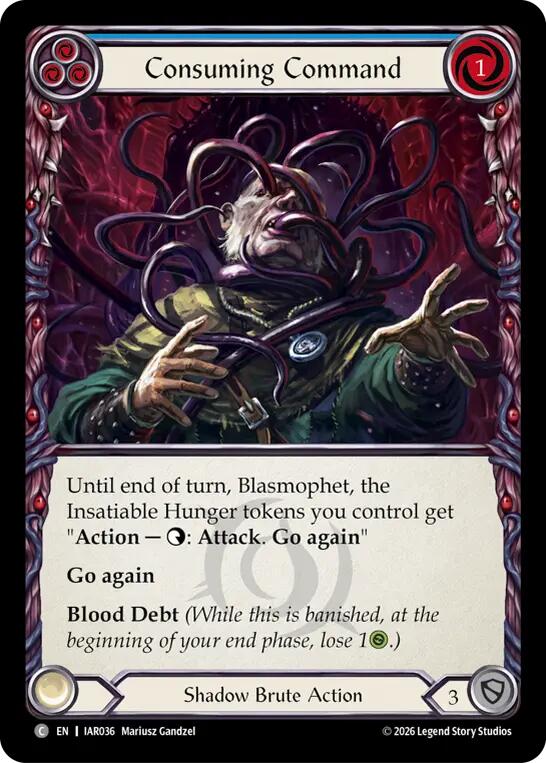 Consuming Command, Usurp the Shadow Throne IAR036