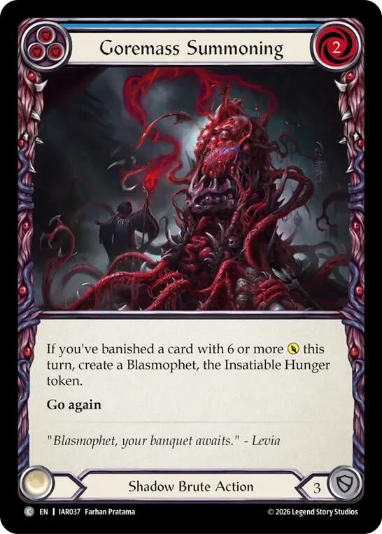 Goremass Summoning, Usurp the Shadow Throne IAR037