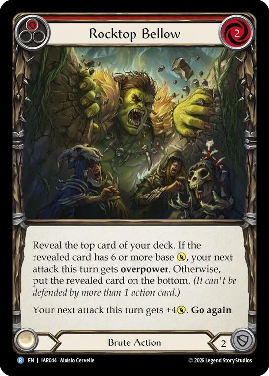 Rocktop Bellow (Red), Usurp the Shadow Throne IAR044