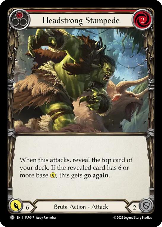 Headstrong Stampede (Red), Usurp the Shadow Throne IAR047