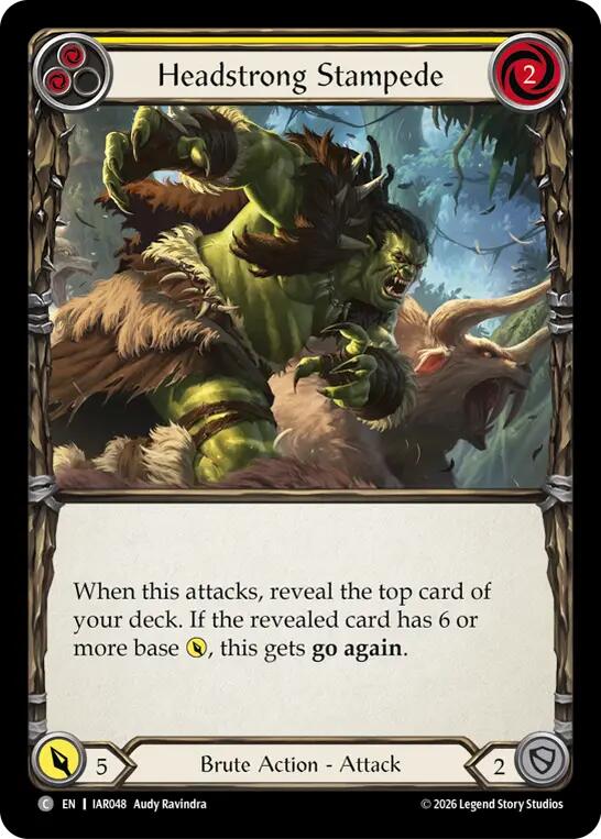 Headstrong Stampede (Yellow), Usurp the Shadow Throne IAR048