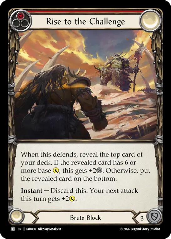 Rise to the Challenge (Red), Usurp the Shadow Throne IAR050