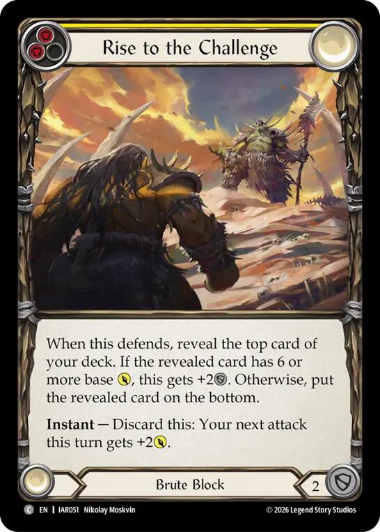 Rise to the Challenge (Yellow), Usurp the Shadow Throne IAR051