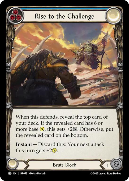 Rise to the Challenge (Blue), Usurp the Shadow Throne IAR052