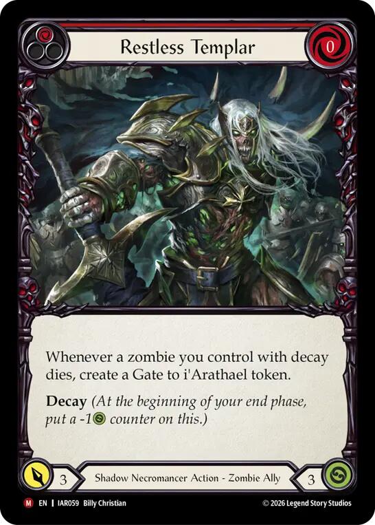 Restless Templar, Usurp the Shadow Throne IAR059