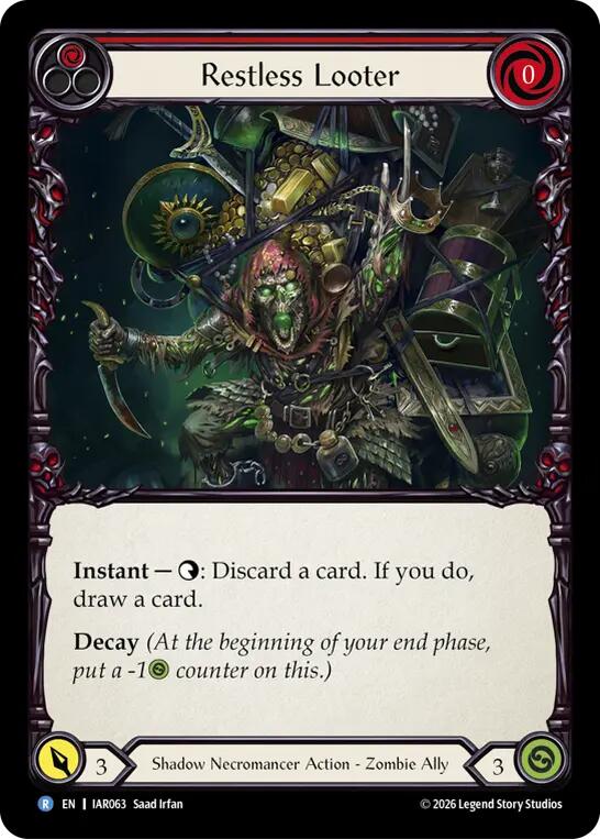Restless Looter, Usurp the Shadow Throne IAR063