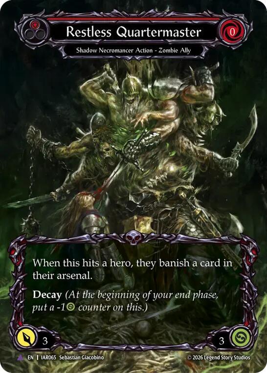 Restless Quartermaster (Marvel), Usurp the Shadow Throne IAR065