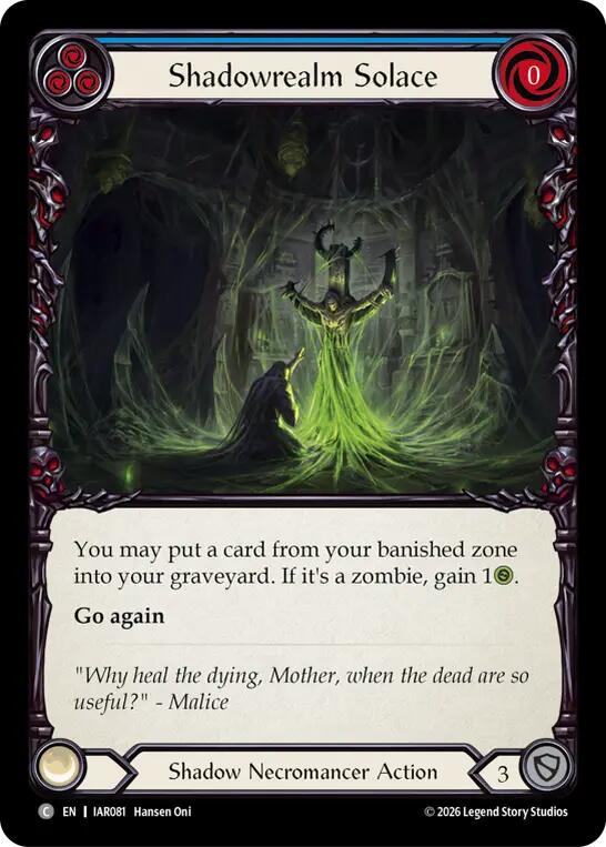 Shadowrealm Solace, Usurp the Shadow Throne IAR081