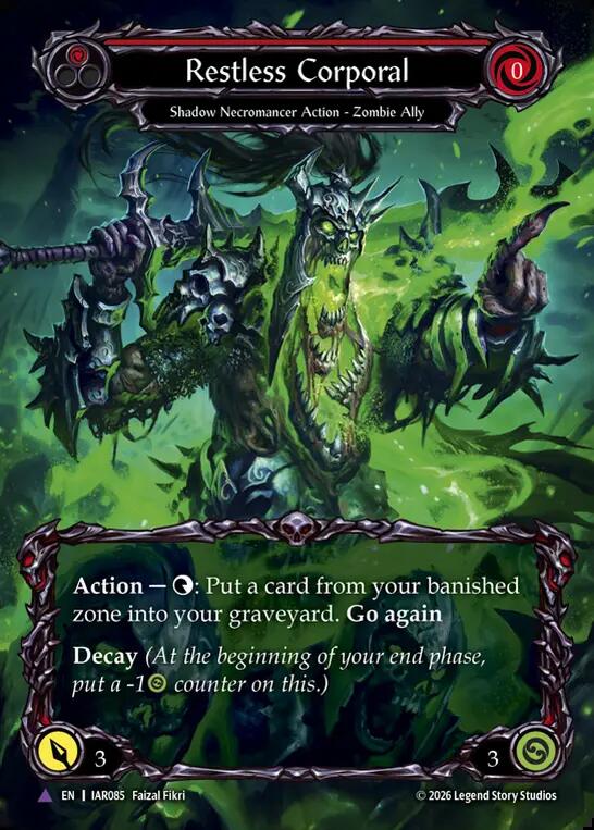 Restless Corporal (Marvel), Usurp the Shadow Throne IAR085