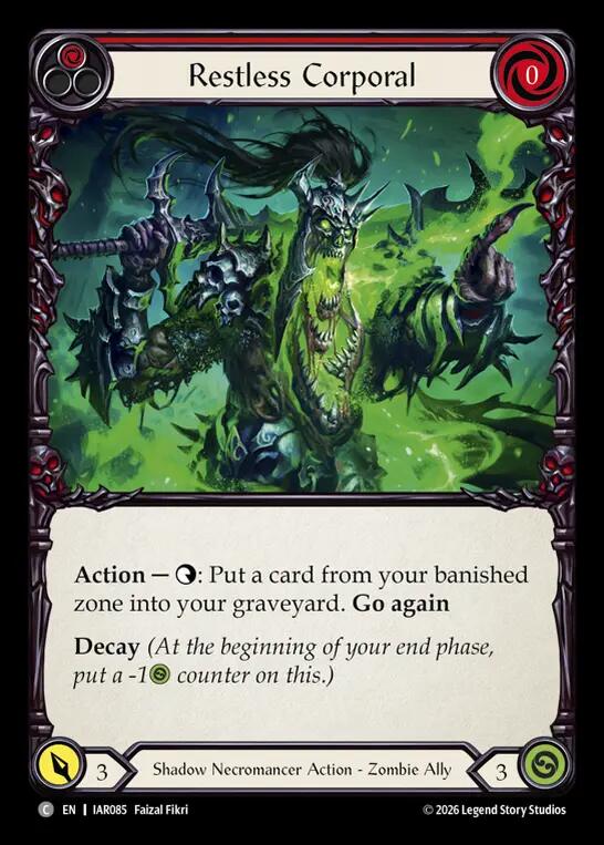 Restless Corporal, Usurp the Shadow Throne IAR085