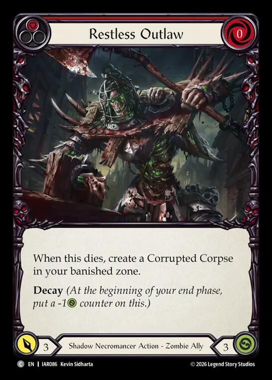 Restless Outlaw, Usurp the Shadow Throne IAR086