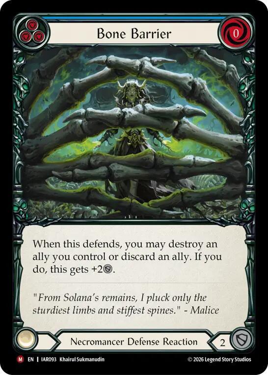 Bone Barrier, Usurp the Shadow Throne IAR093