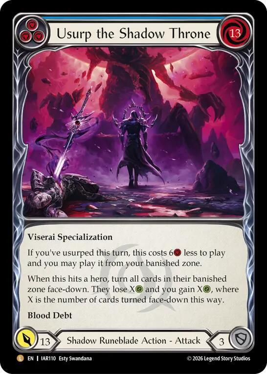 Usurp the Shadow Throne, Usurp the Shadow Throne IAR110