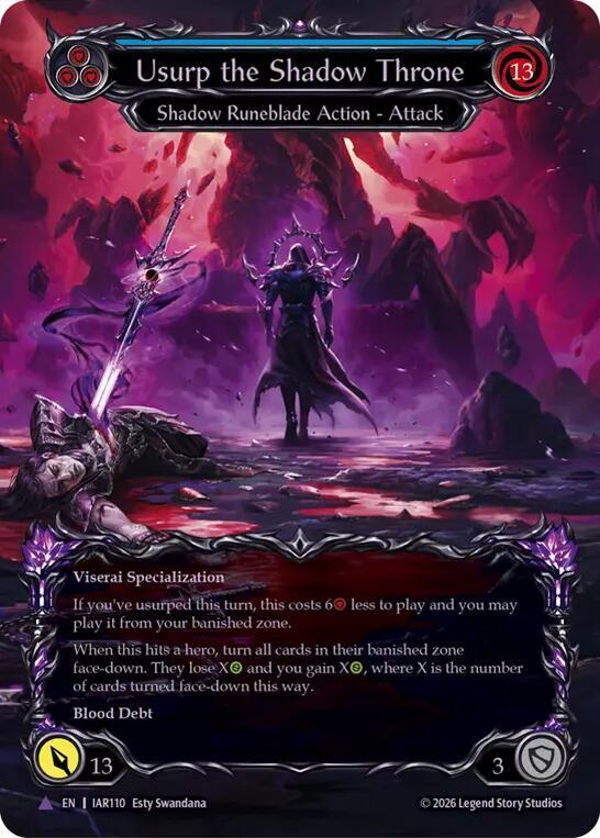 Usurp the Shadow Throne (Marvel), Usurp the Shadow Throne IAR110
