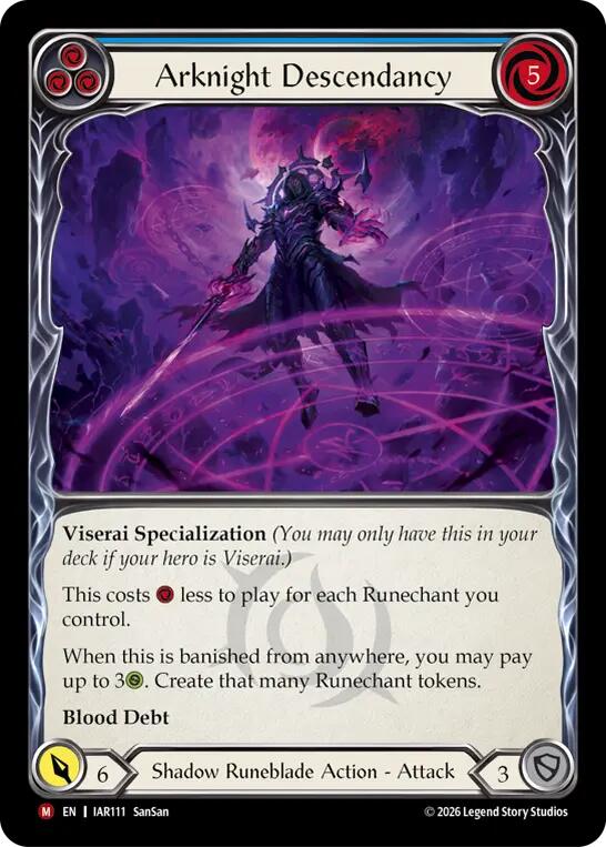 Arknight Descendancy, Usurp the Shadow Throne IAR111