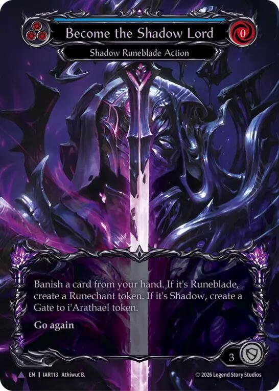 Become the Shadow Lord (Blue) (Marvel), Usurp the Shadow Throne IAR113