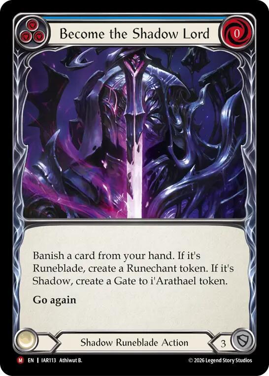 Become the Shadow Lord (Blue), Usurp the Shadow Throne IAR113