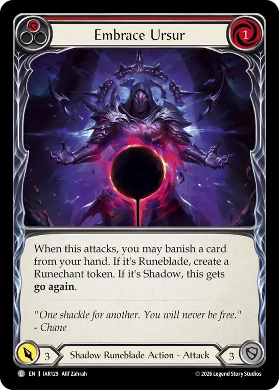 Embrace Ursur (Red), Usurp the Shadow Throne IAR129