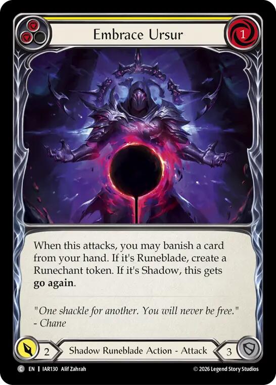 Embrace Ursur (Yellow), Usurp the Shadow Throne IAR130