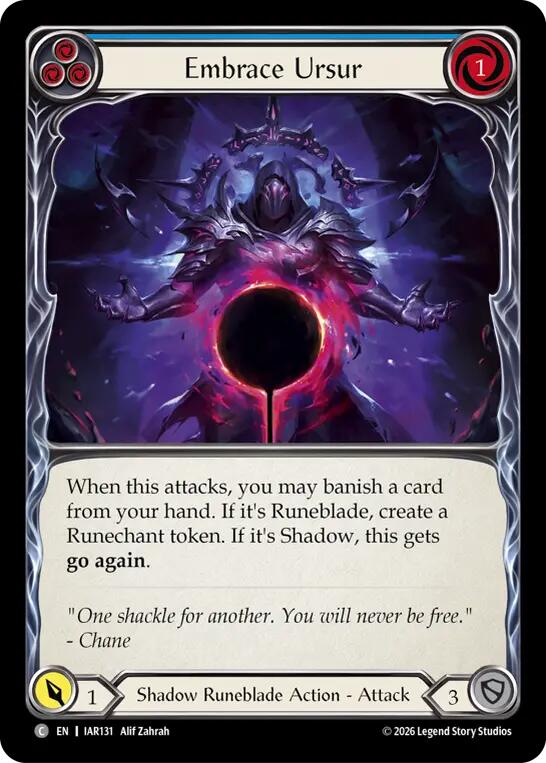Embrace Ursur (Blue), Usurp the Shadow Throne IAR131