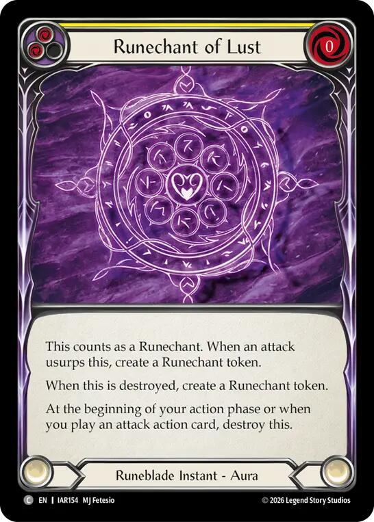 Runechant of Lust (Yellow), Usurp the Shadow Throne IAR154