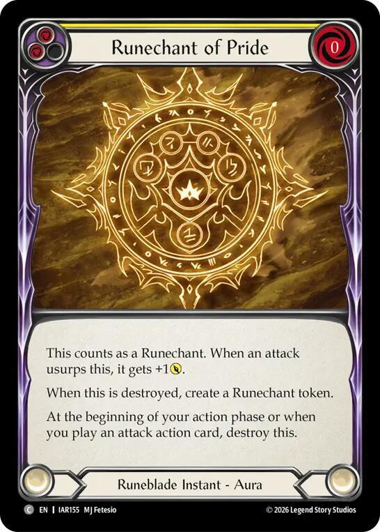 Runechant of Pride (Yellow), Usurp the Shadow Throne IAR155