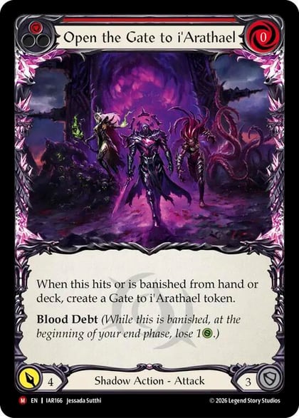 Open the Gate to i'Arathael (Red), Usurp the Shadow Throne IAR166