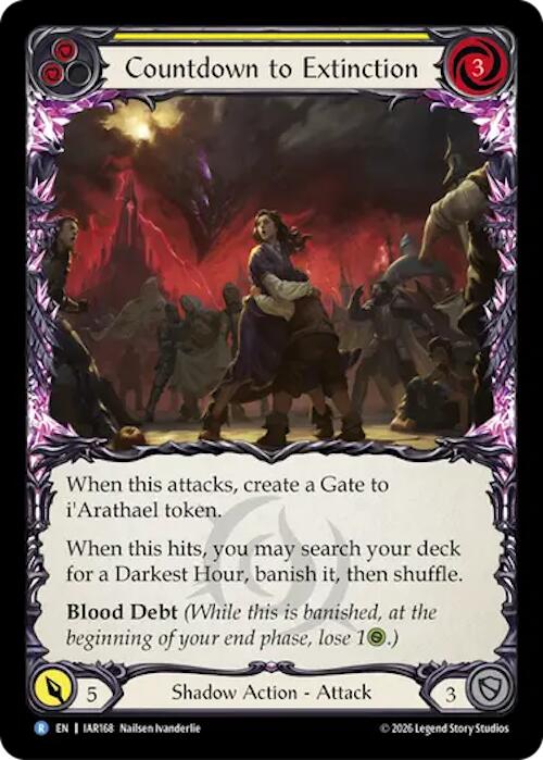 Countdown to Extinction (Yellow), Usurp the Shadow Throne IAR168