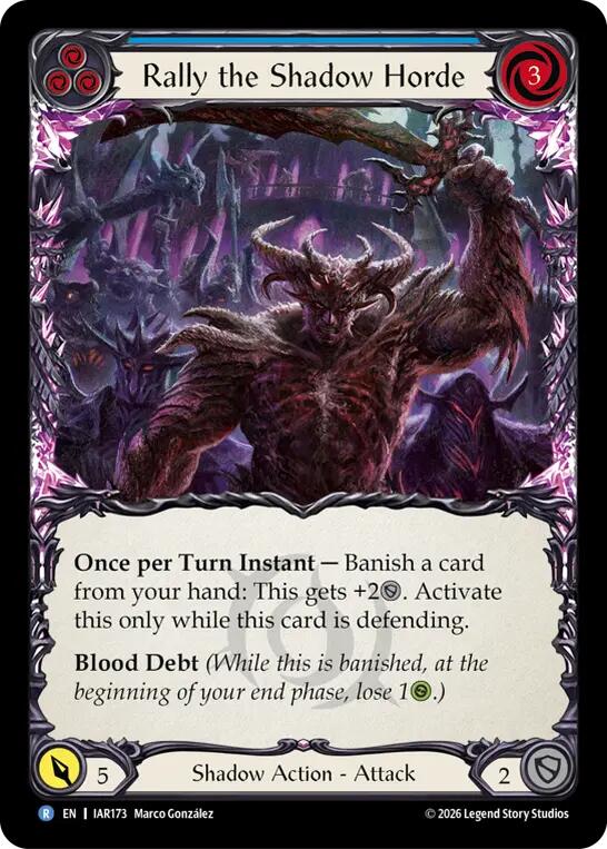 Rally the Shadow Horde (Blue), Usurp the Shadow Throne IAR173