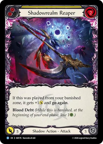 Shadowrealm Reaper (Yellow), Usurp the Shadow Throne IAR176