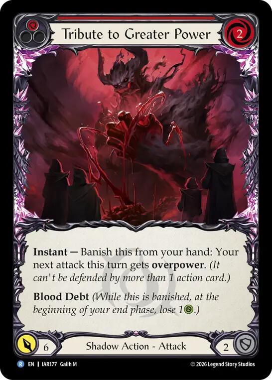 Tribute to Greater Power, Usurp the Shadow Throne IAR177