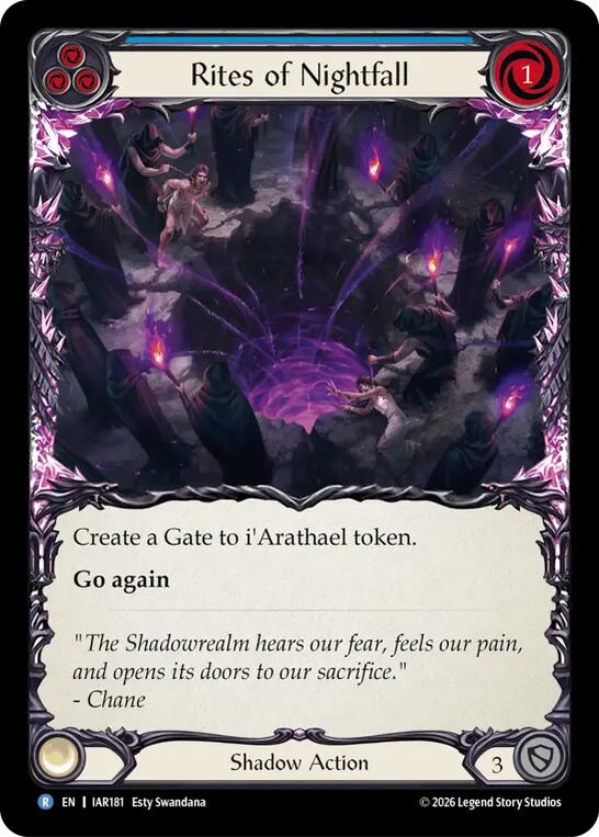 Rites of Nightfall, Usurp the Shadow Throne IAR181
