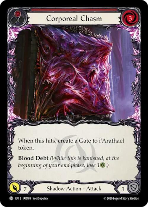 Corporeal Chasm (Red), Usurp the Shadow Throne IAR185