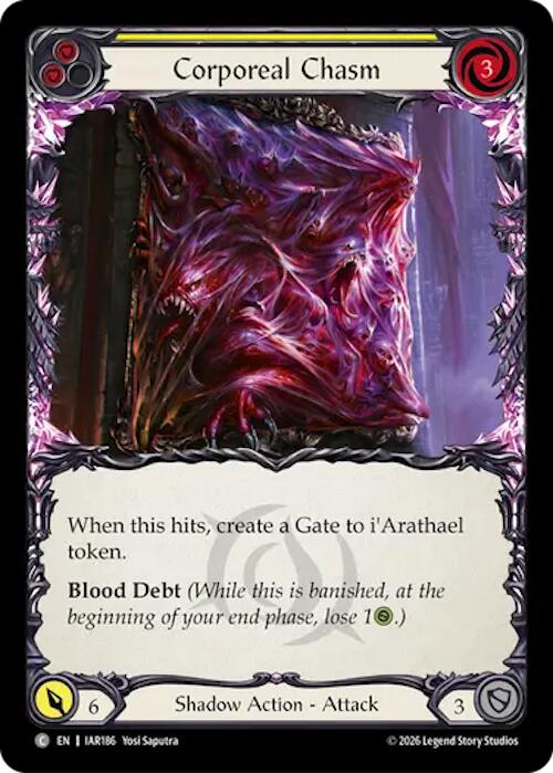 Corporeal Chasm (Yellow), Usurp the Shadow Throne IAR186