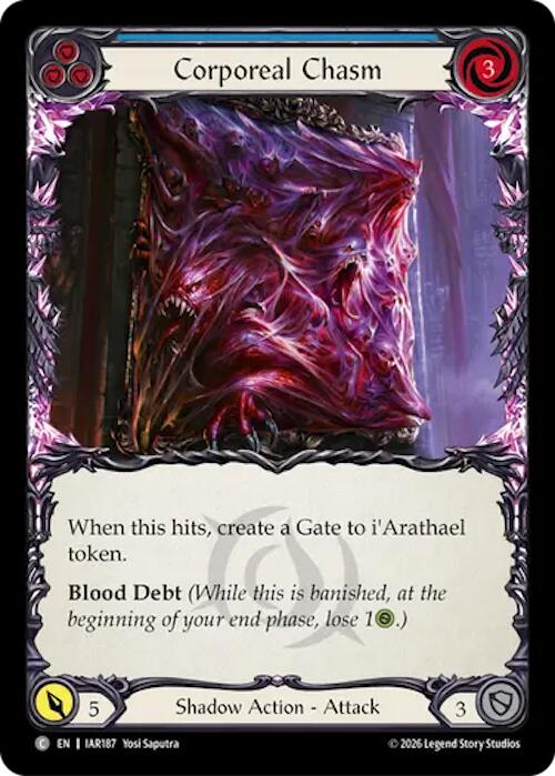 Corporeal Chasm (Blue), Usurp the Shadow Throne IAR187