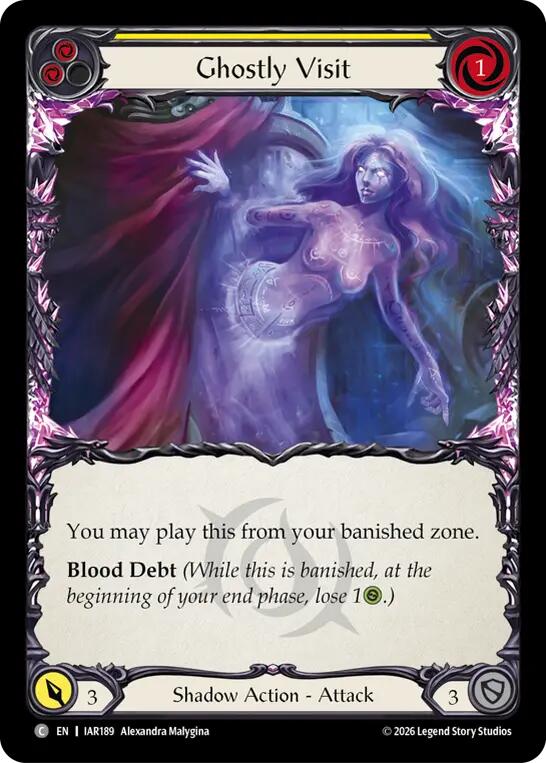 Ghostly Visit (Yellow), Usurp the Shadow Throne IAR189