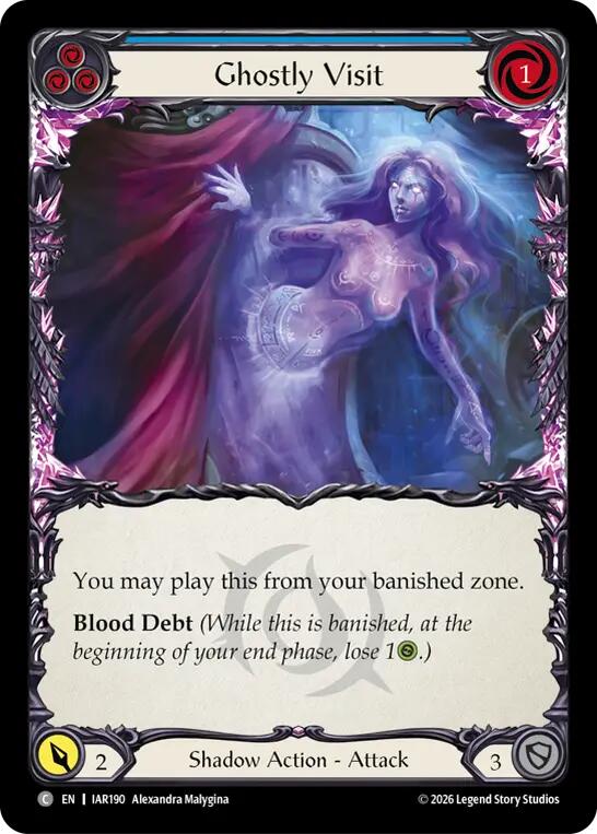 Ghostly Visit (Blue), Usurp the Shadow Throne IAR190