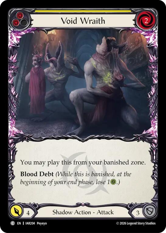 Void Wraith (Yellow), Usurp the Shadow Throne IAR204