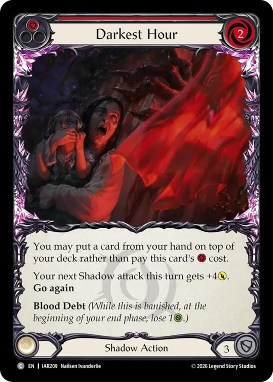 Darkest Hour (Red), Usurp the Shadow Throne IAR209