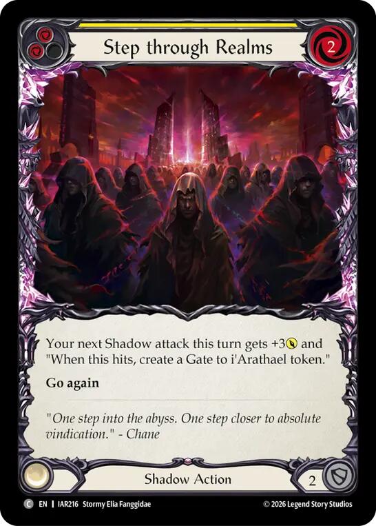 Step through Realms (Yellow), Usurp the Shadow Throne IAR216