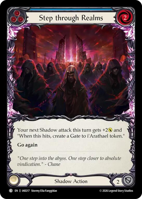 Step through Realms (Blue), Usurp the Shadow Throne IAR217