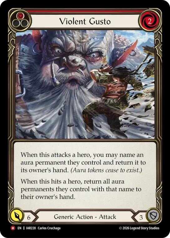 Violent Gusto, Usurp the Shadow Throne IAR228