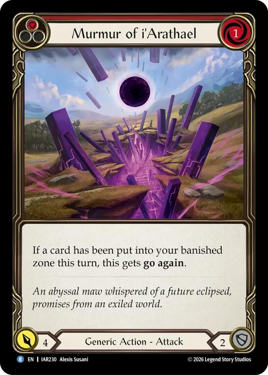 Murmur of i'Arathael, Usurp the Shadow Throne IAR230