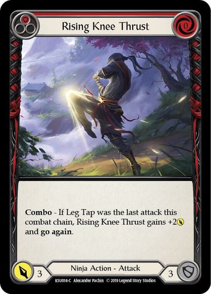 Rising Knee Thrust (Red), Hero Deck: Katsu KSU014