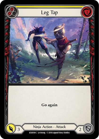Leg Tap (Yellow), Hero Deck: Katsu KSU018