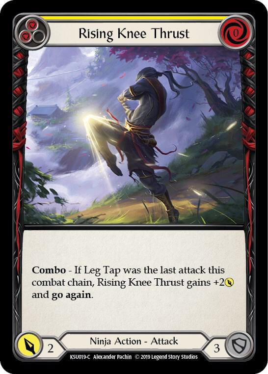 Rising Knee Thrust (Yellow), Hero Deck: Katsu KSU019