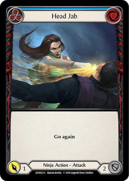 Head Jab (Blue), Hero Deck: Katsu KSU023