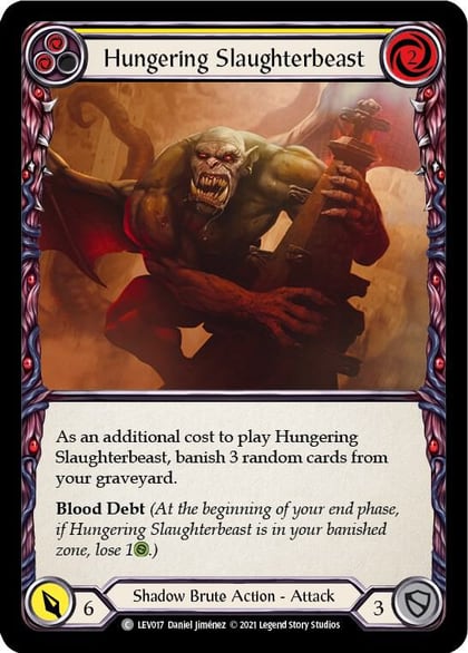 Hungering Slaughterbeast (Yellow), Blitz Deck: Monarch - Levia LEV017