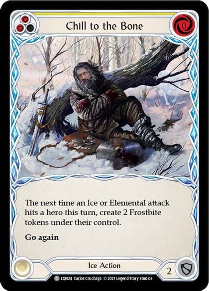 Chill to the Bone (Yellow), Blitz Deck: Tales of Aria - Lexi LXI024