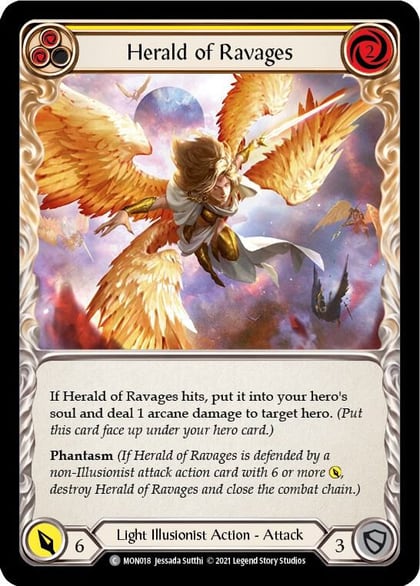 Herald of Ravages (Yellow), Monarch MON018